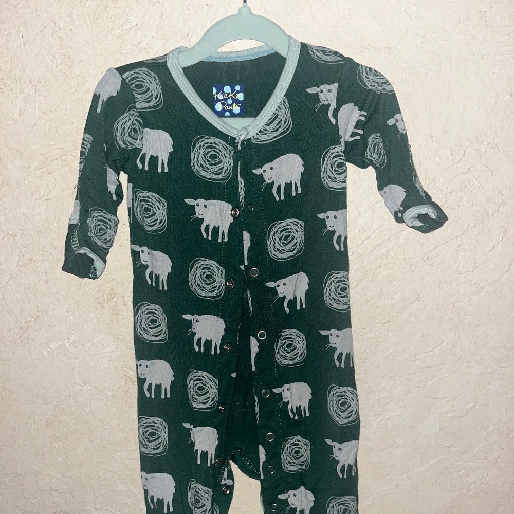 Kickee pants lamb onesie Jammie’s size Newborn